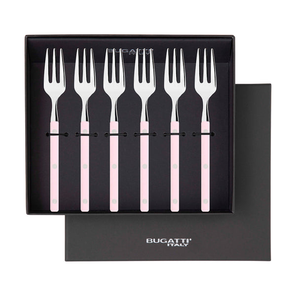 Allegra Cocktail / Cake Fork Set - Lotus Pink