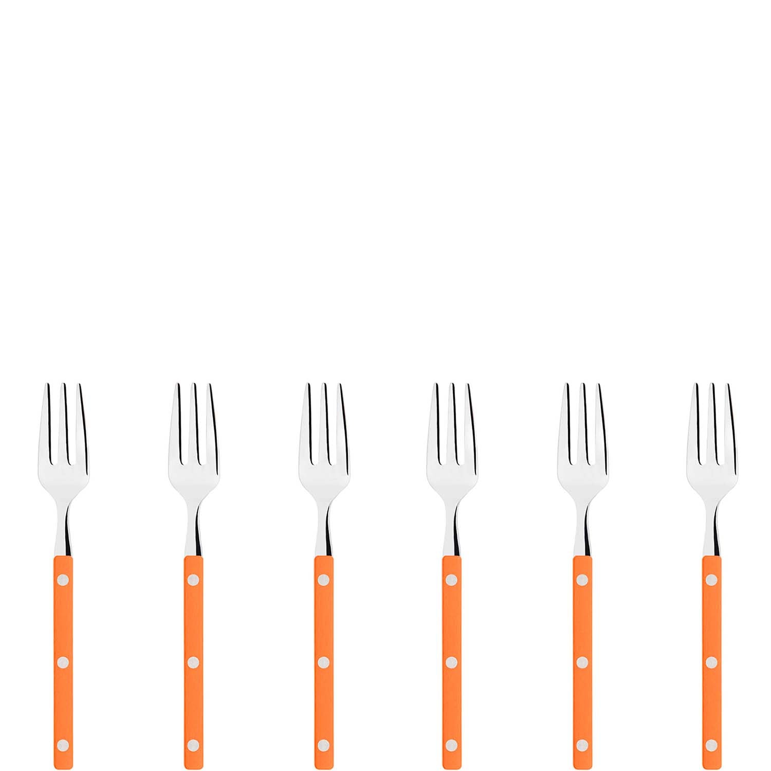 Allegra Cocktail / Cake Fork Set orange