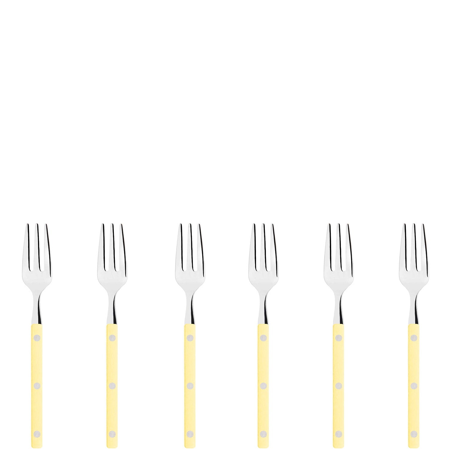 Allegra Cocktail / Cake Fork Set yellow dragon-Casa Bugatti USA