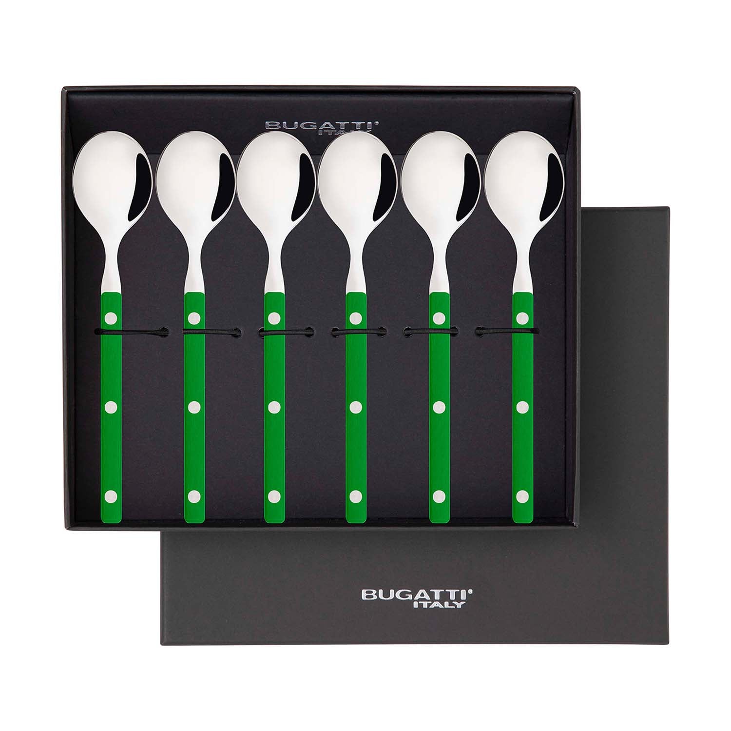 Allegra Coffee Spoon Set - Foliage  Green-Casa Bugatti USA