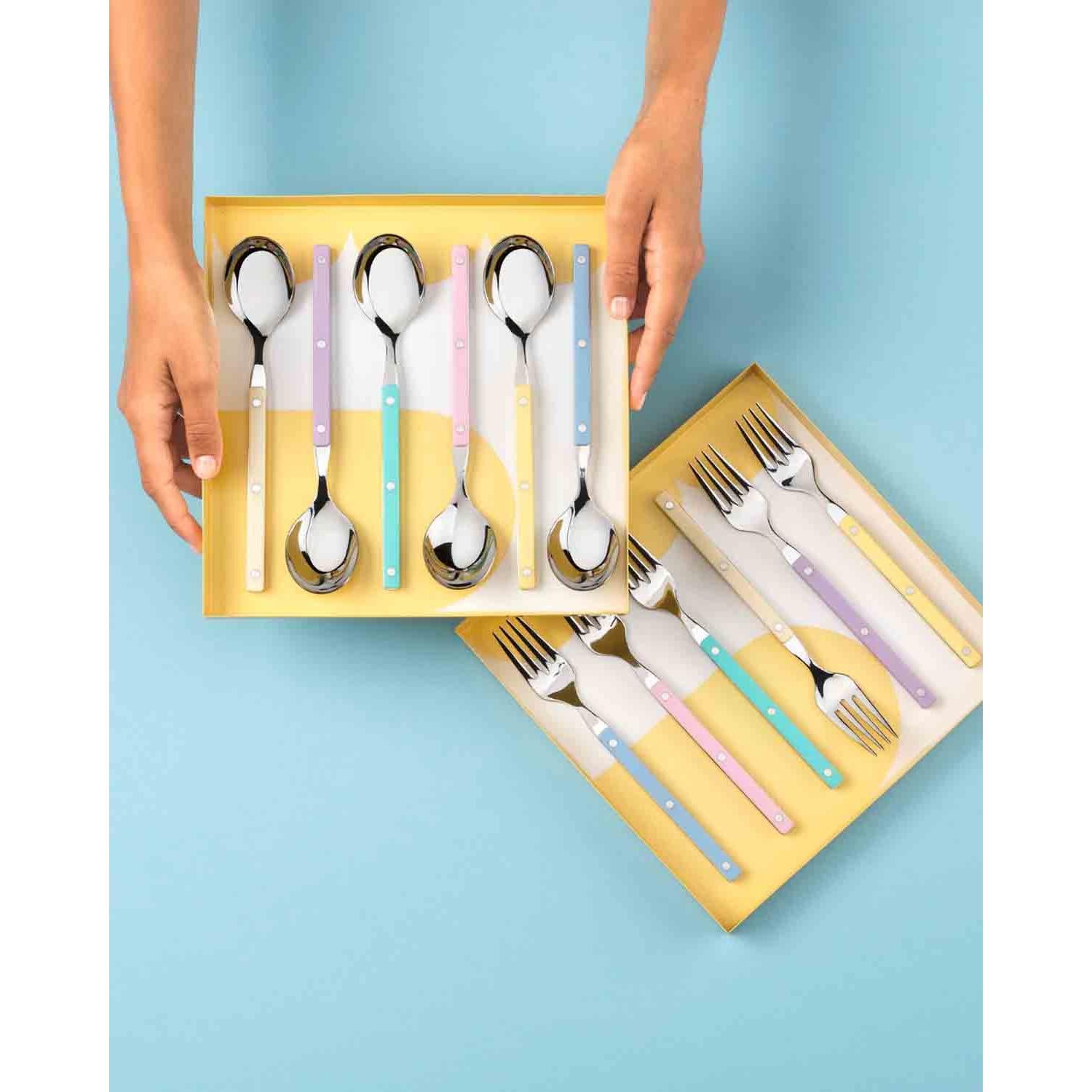 Allegra Coffee Spoon Set - ivory-Casa Bugatti USA