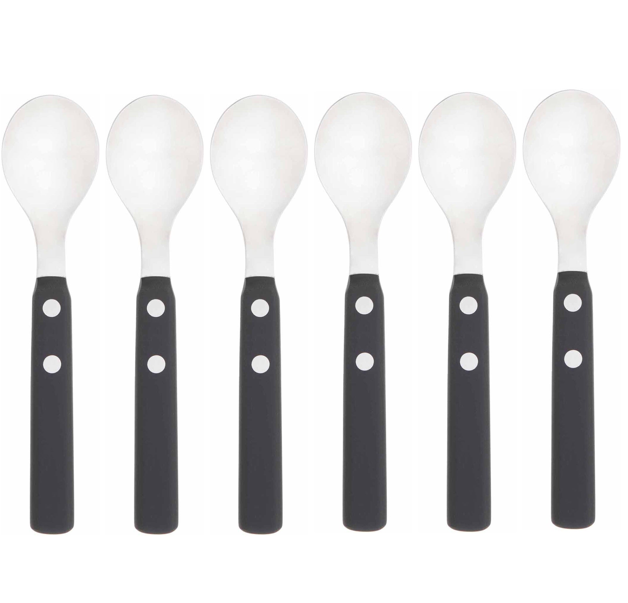 ALPI Coffee Spoons Set black-Casa Bugatti USA