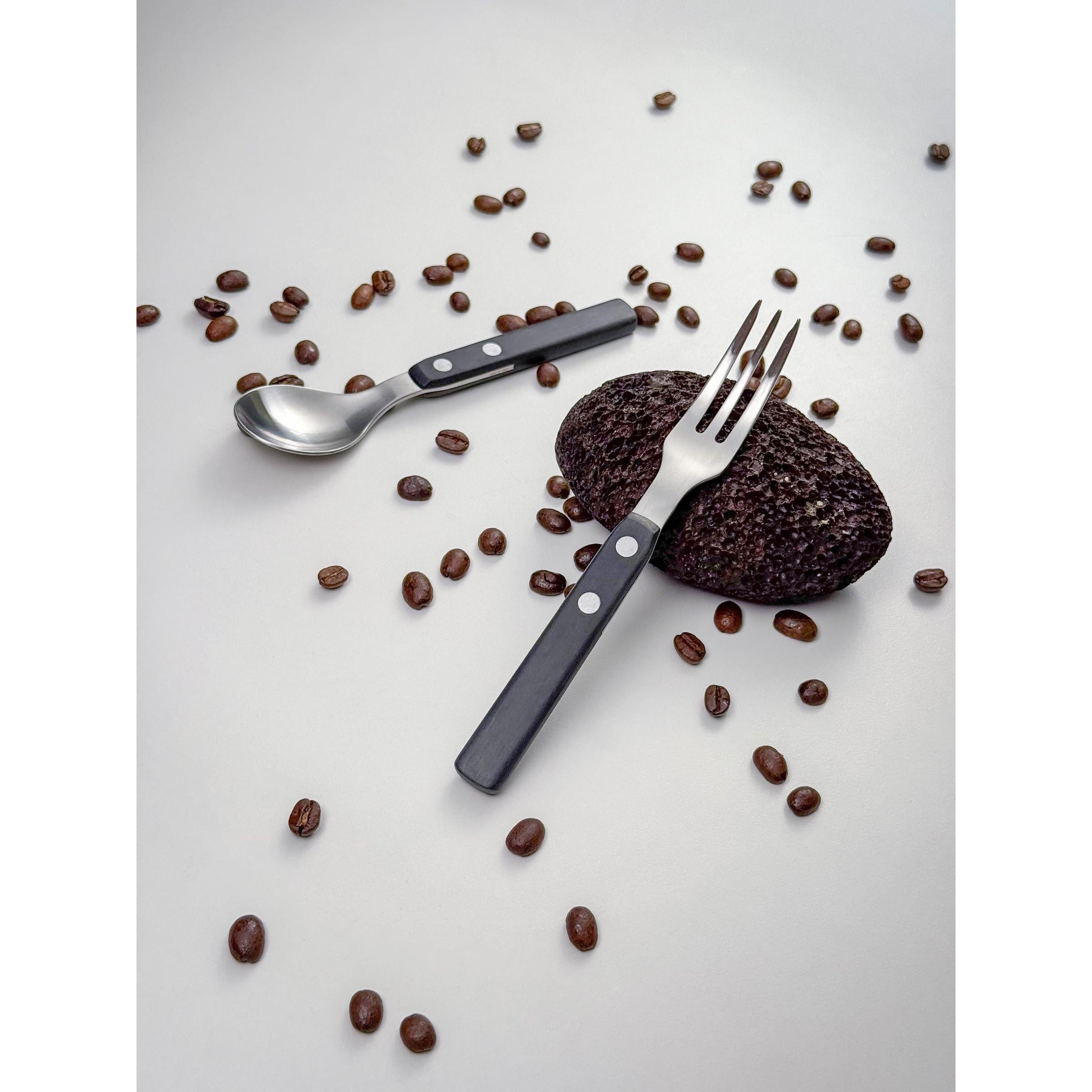 ALPI Cocktail / Cake Fork Set - Black-Casa Bugatti USA