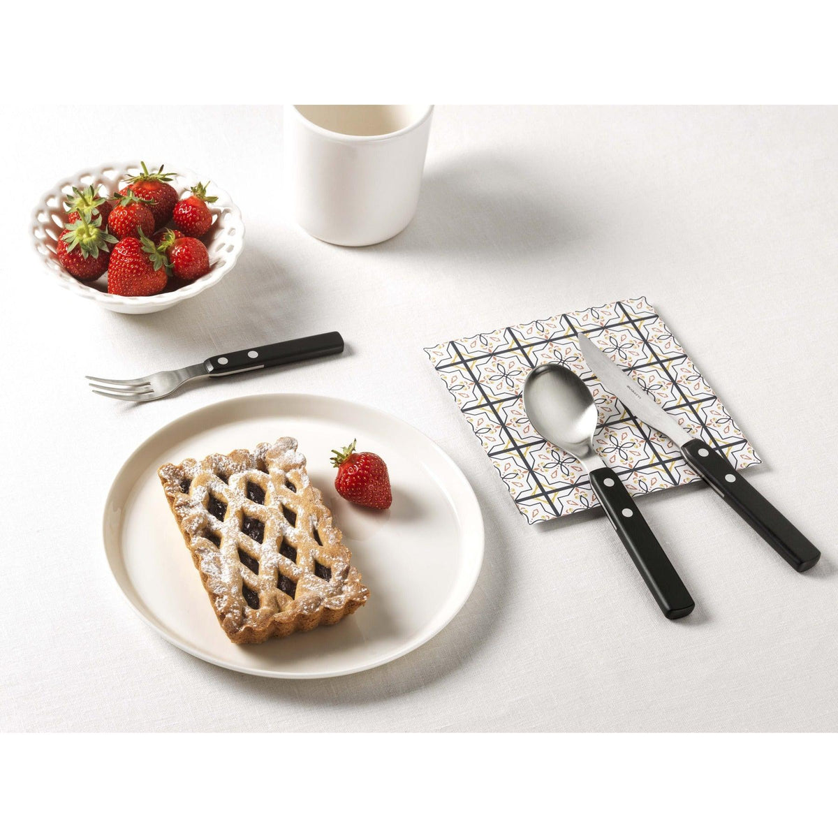 ALPI Cocktail / Cake Fork Set - Black-Casa Bugatti USA