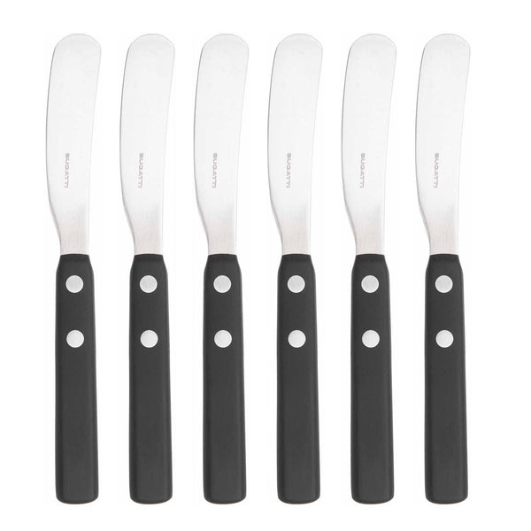 ALPI Spreader / Butter Knife Set - Black-Casa Bugatti USA