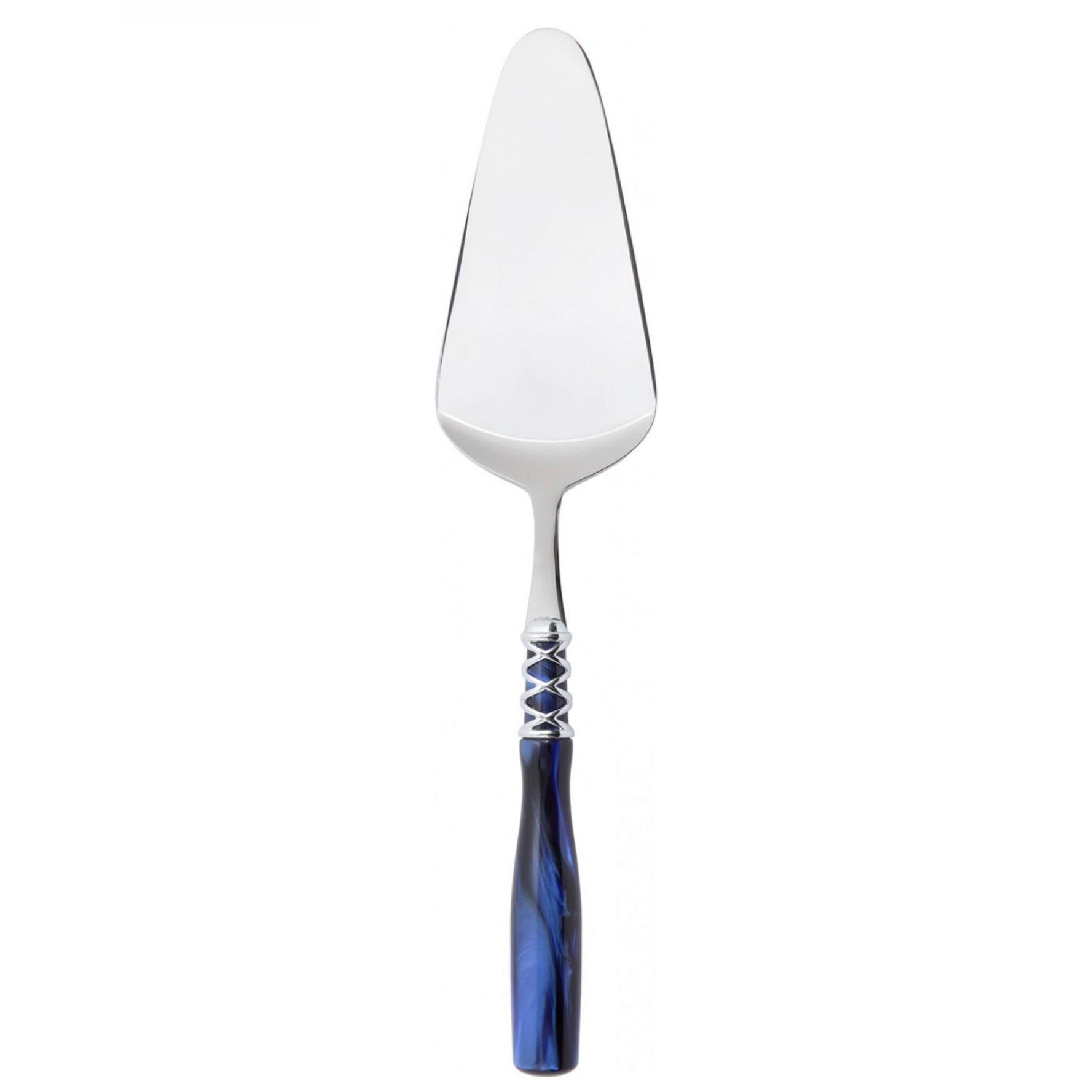 Arianna Cake Server - royal blue