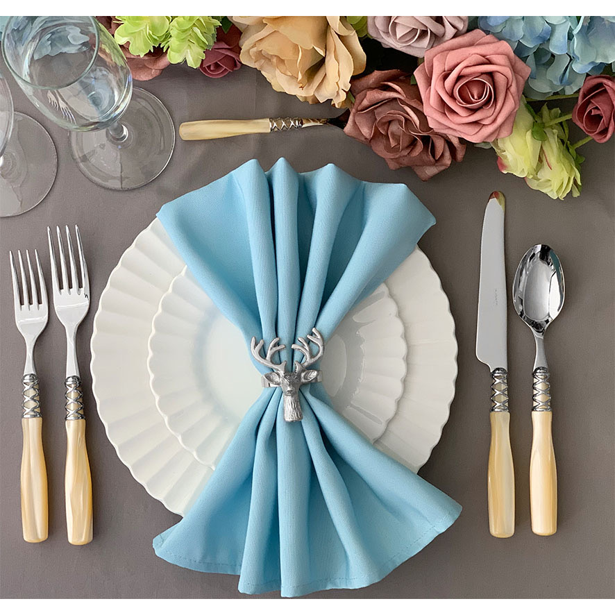 Arianna 5 Piece Place Setting - IVORY-Casa Bugatti USA