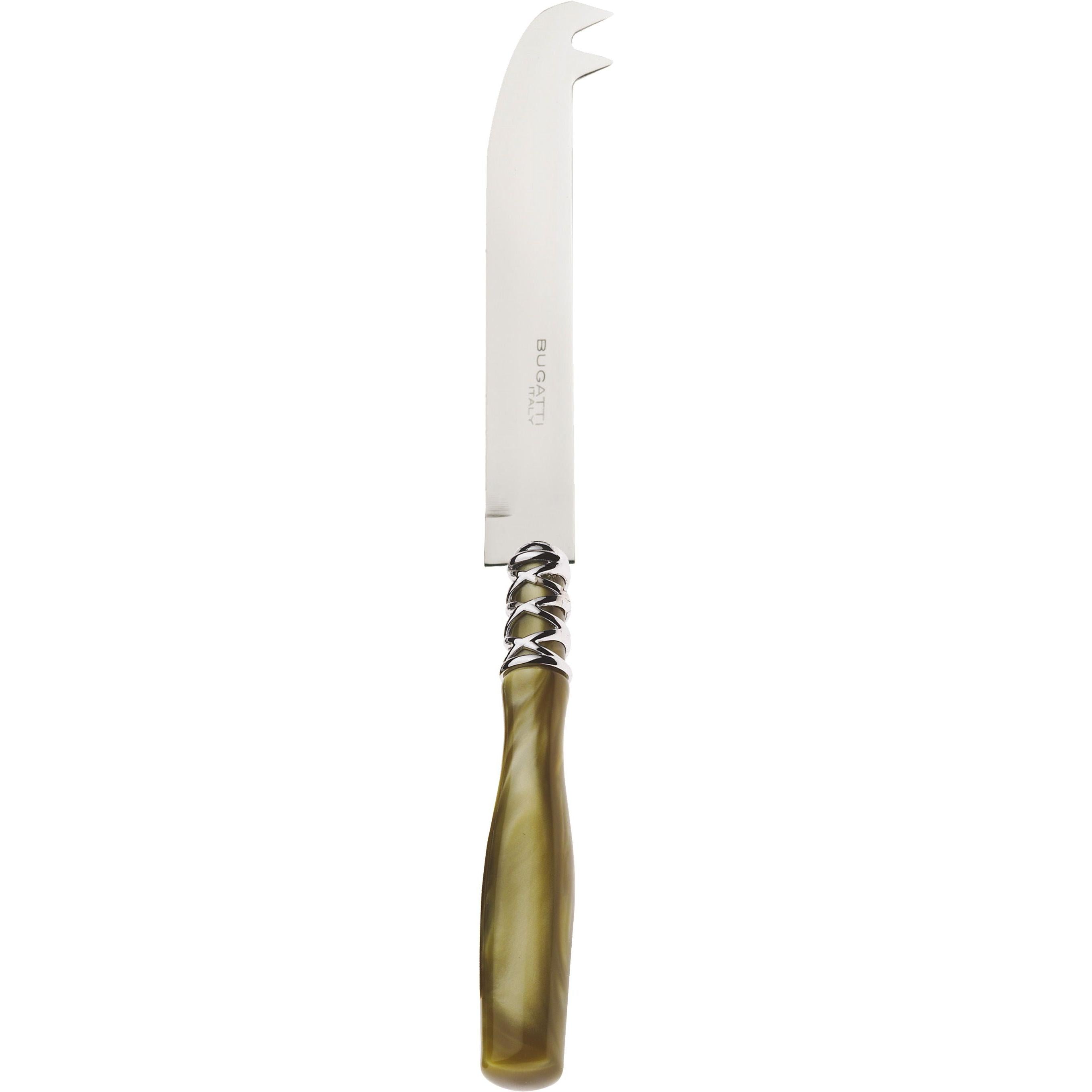 Arianna Brilliant 2 point "dear" cheese Knife - Chartreuse Green