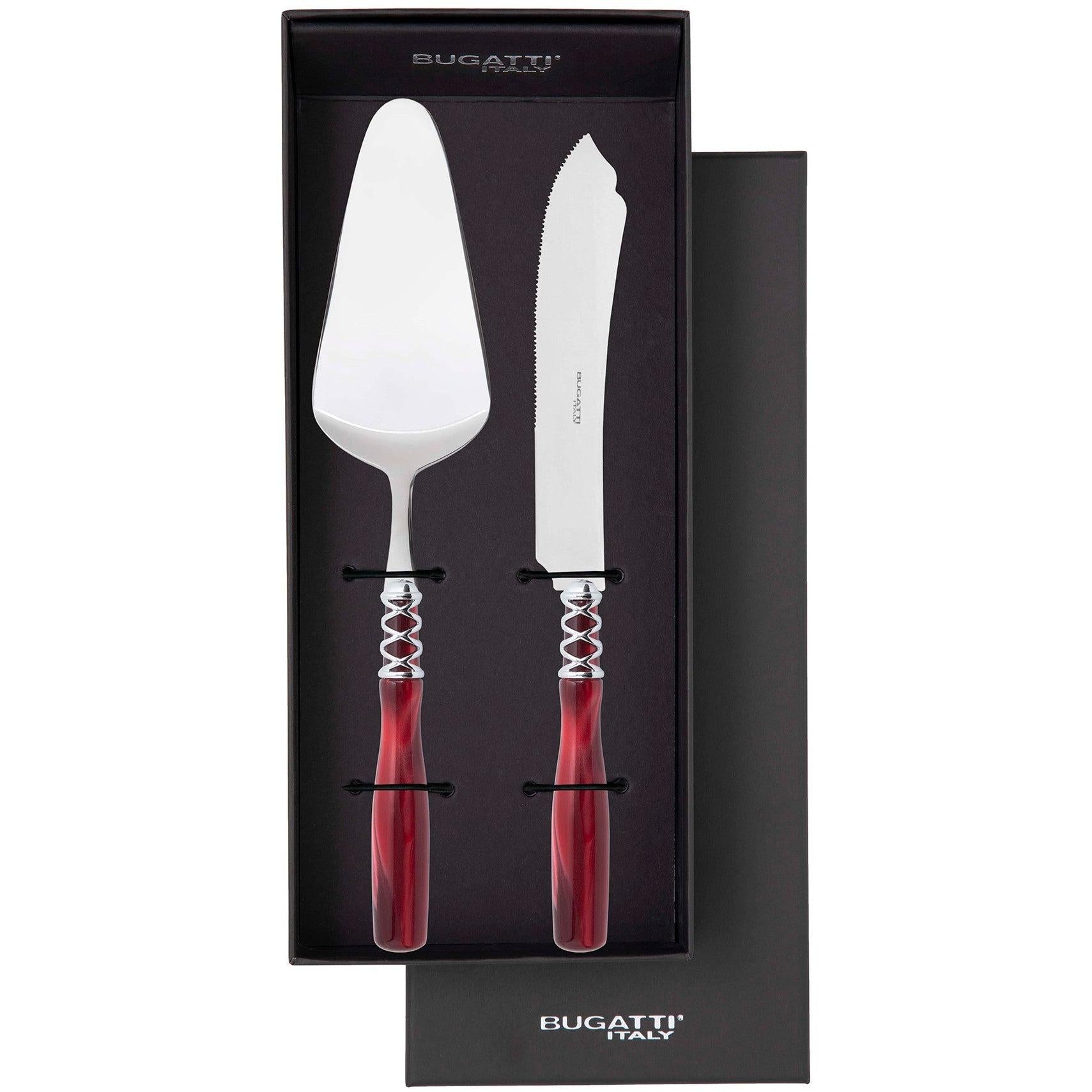 Arianna Brilliant Cake Server in gift box - Burgundy