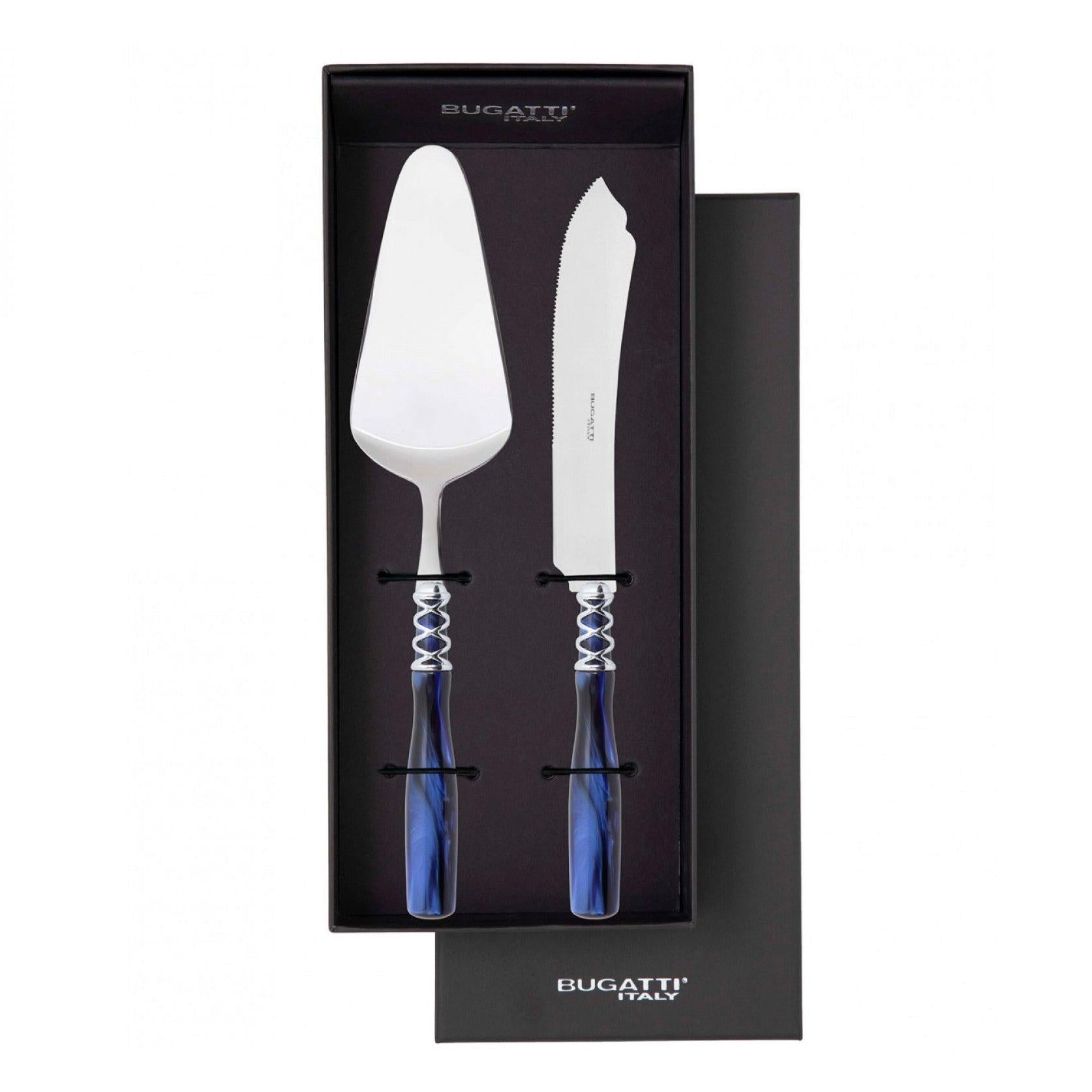 Arianna Brilliant Cake Server in gift box - Royal Blue