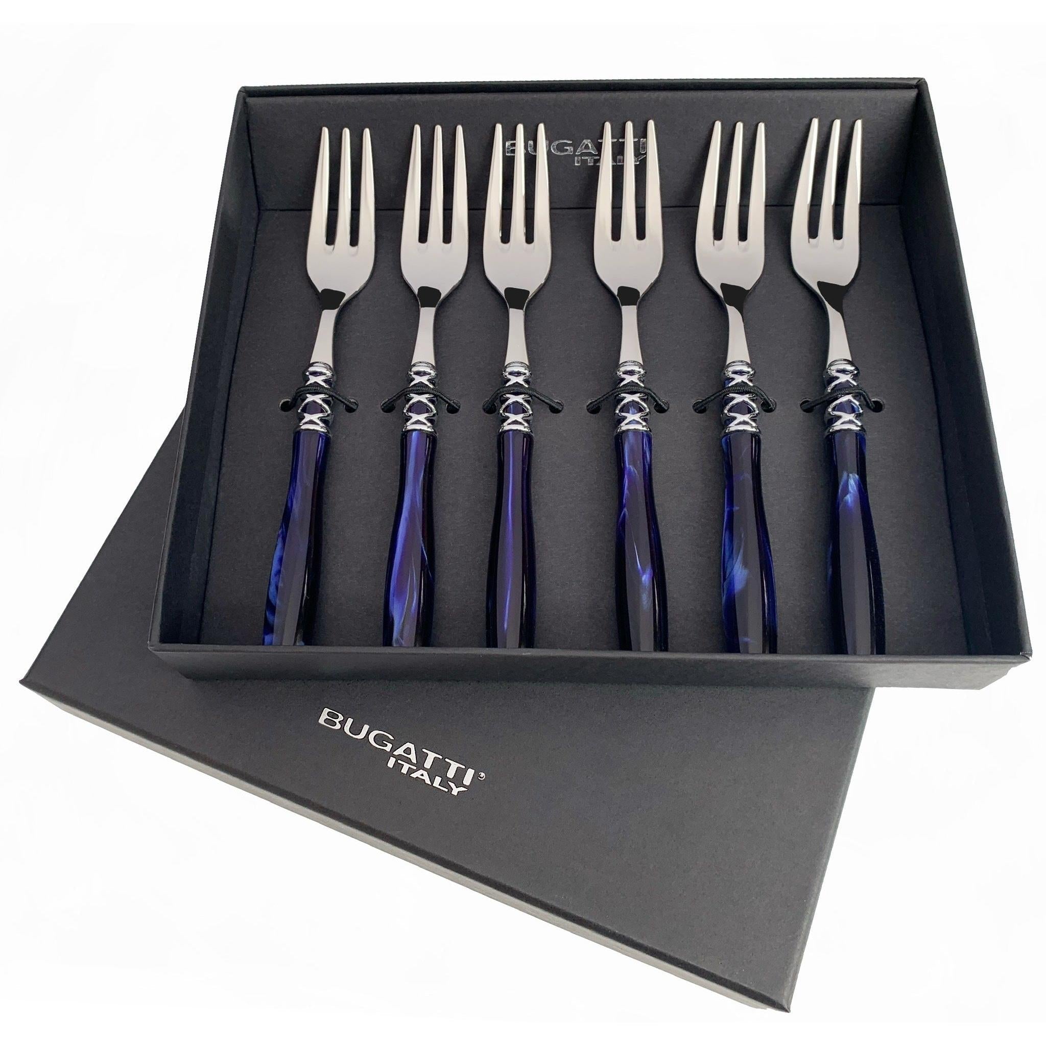 Arianna Cake Forks Set blue-Casa Bugatti USA