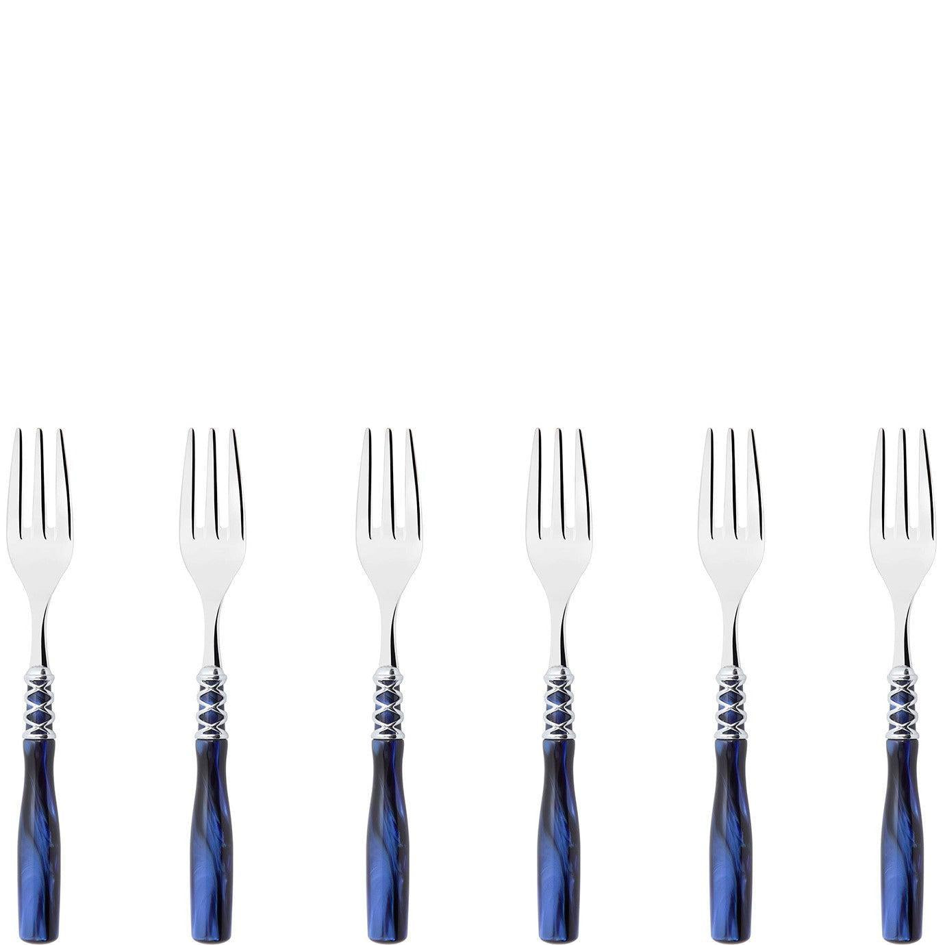 Arianna Cocktail / Cake Fork Set blue-Casa Bugatti USA