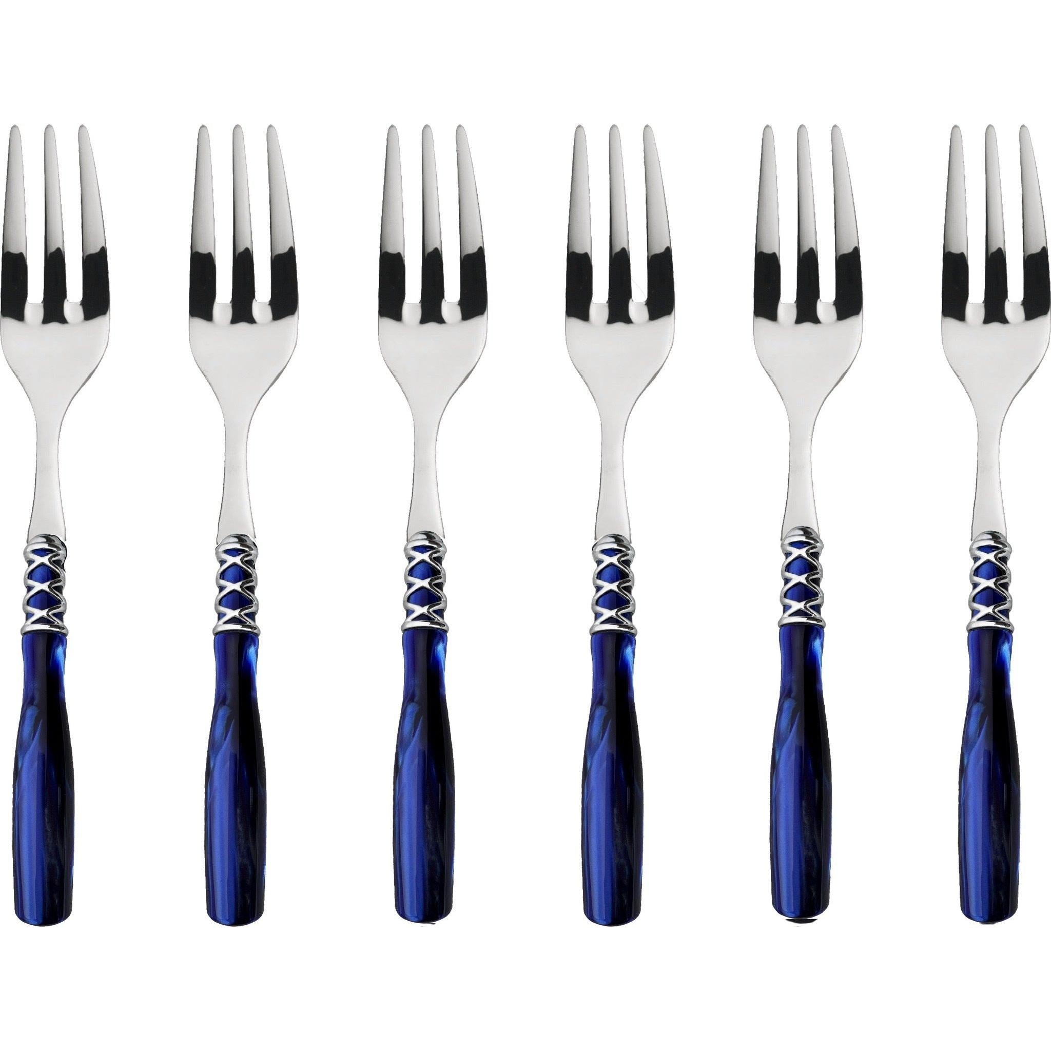 Arianna Cocktail / Cake Fork Set blue-Casa Bugatti USA