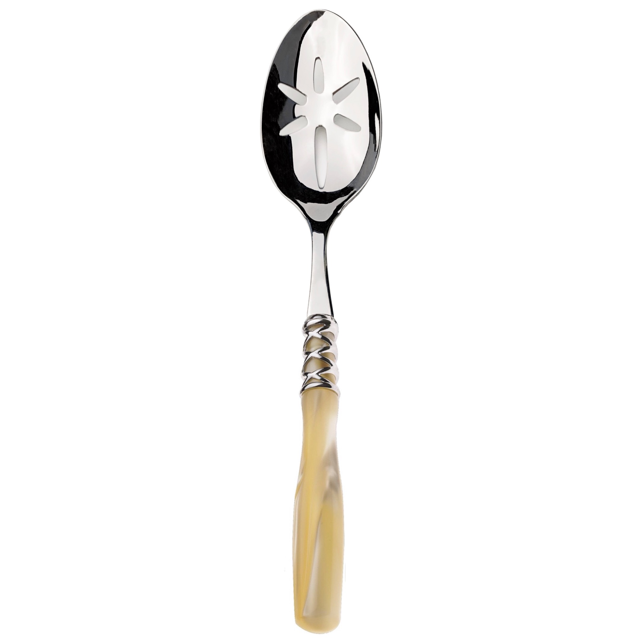 Arianna Slotted Serving Spoon Ivory-Casa Bugatti USA