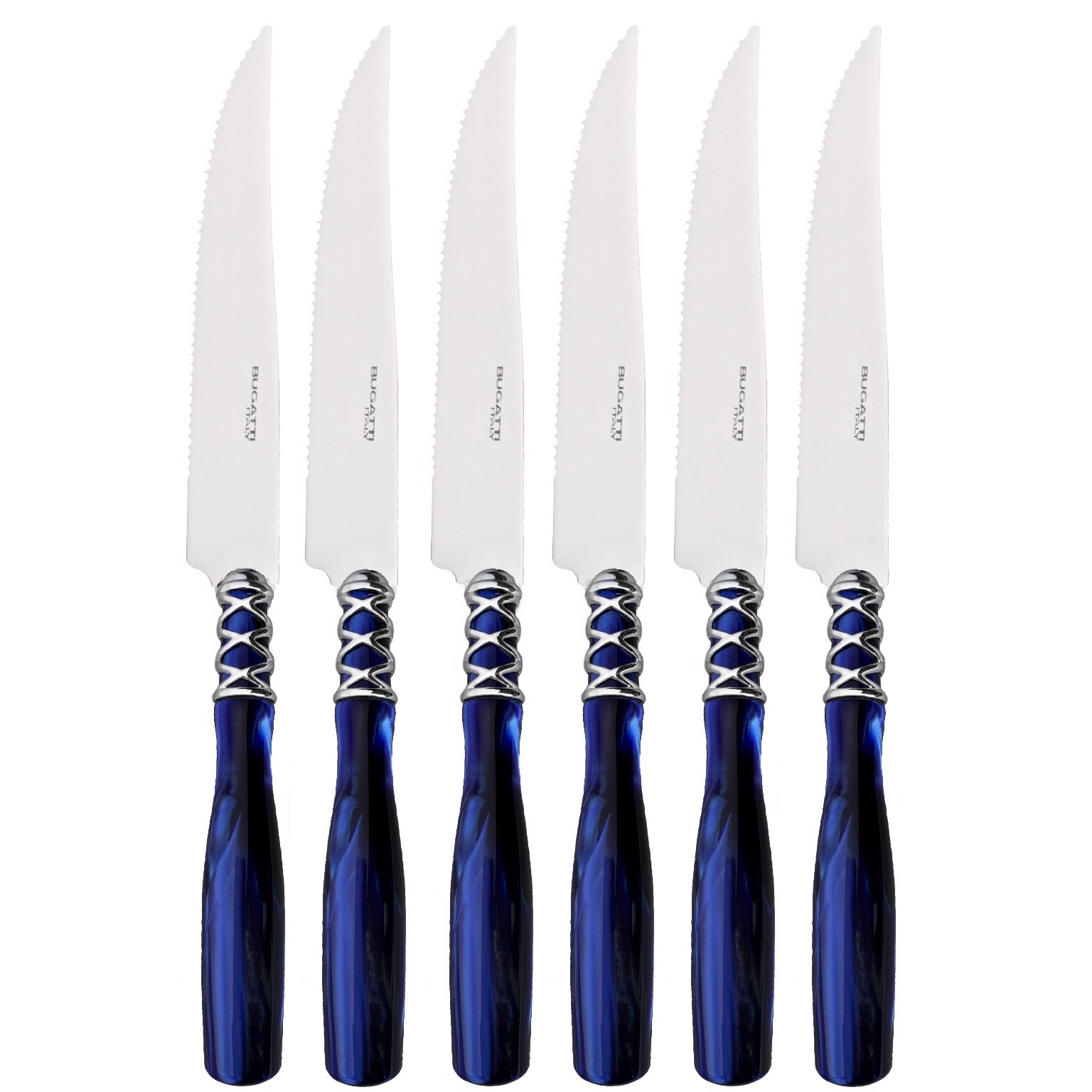Arianna Steak Knives Set - ROYAL BLUE-Casa Bugatti USA