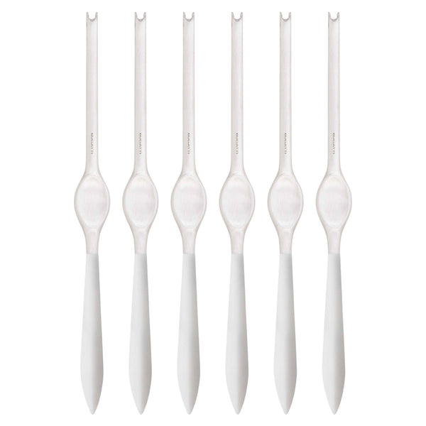 Ares Brushed Lobster Pick Set, White — Casa Bugatti