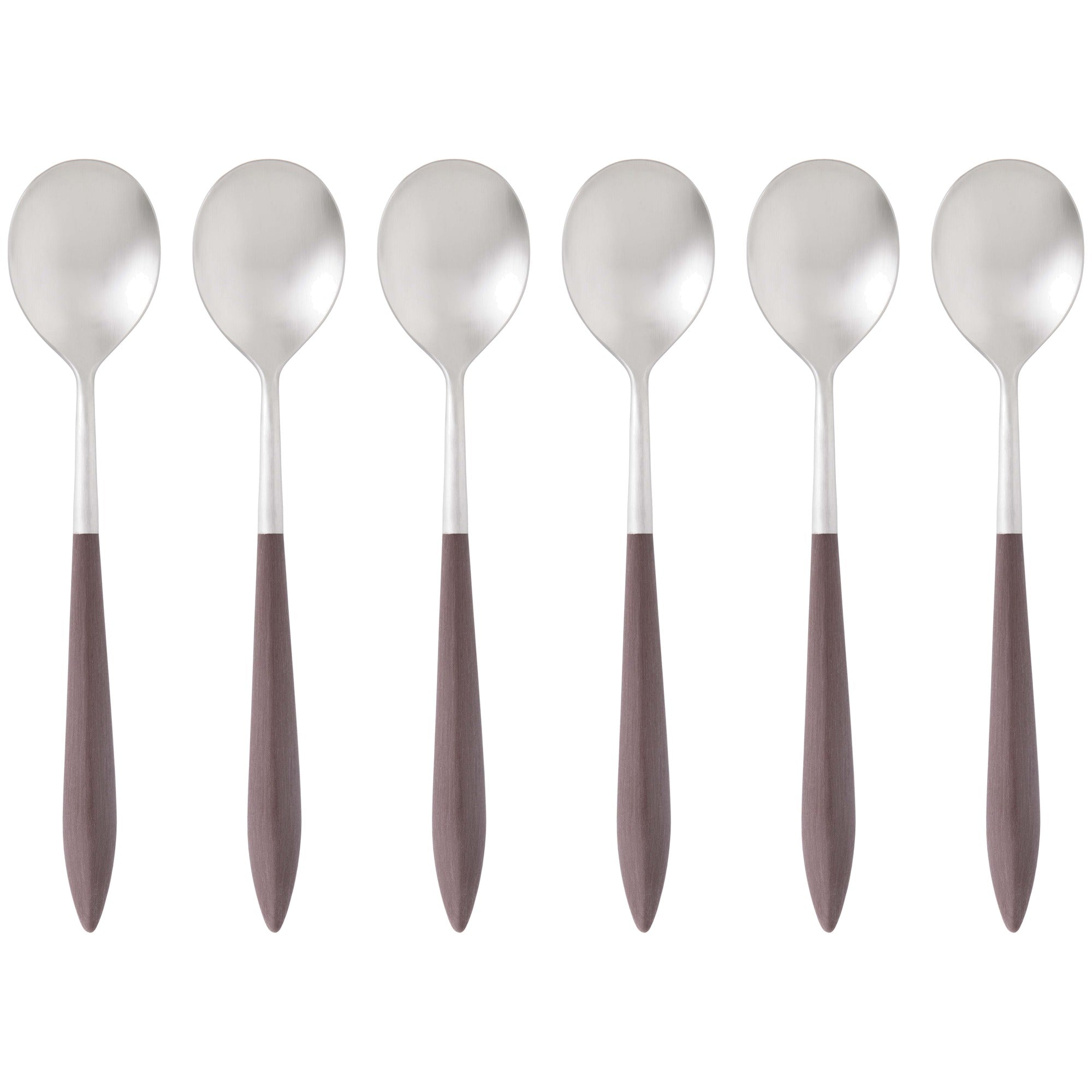 Ares Brushed Asian Rice Spoon Set, Brown — Casa Bugatti