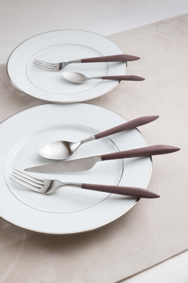 Ares Brushed Coffee Spoon Set, Brown — Casa Bugatti