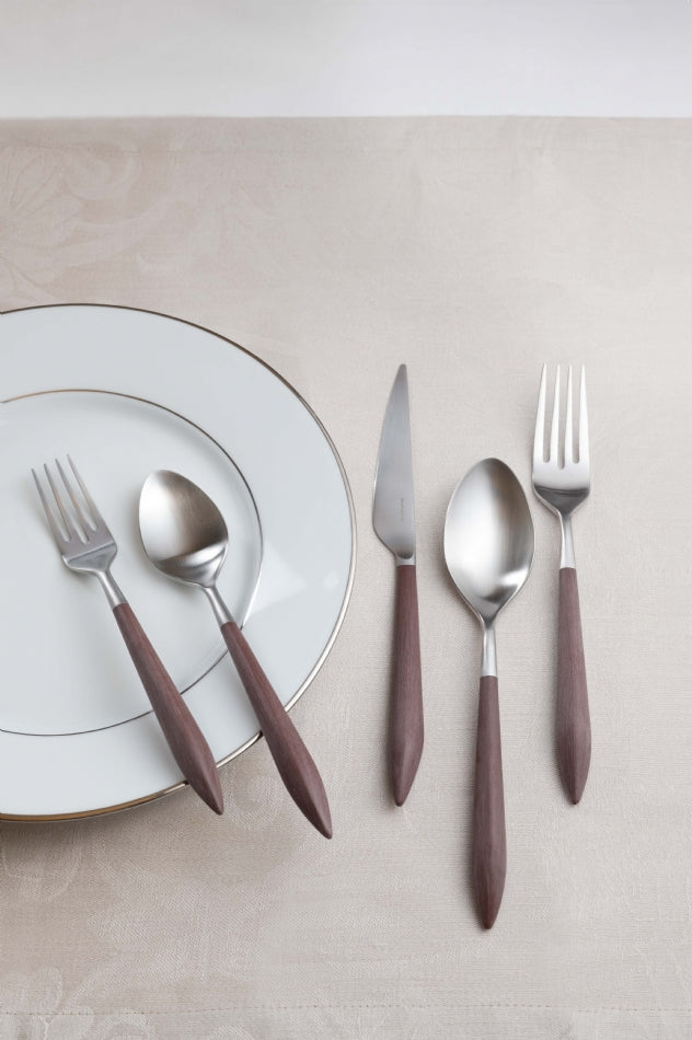 Ares Brushed Coffee Spoon Set, Brown — Casa Bugatti