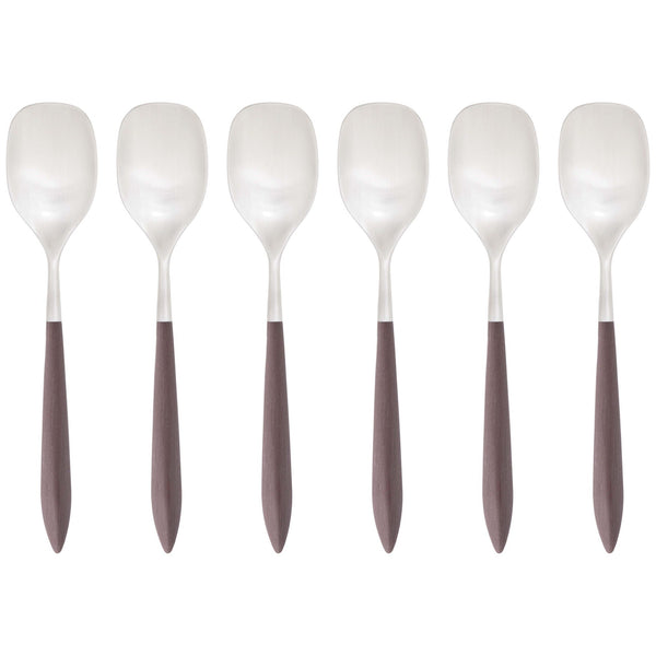 Ares Brushed Ice Cream Spoon Set, Brown — Casa Bugatti