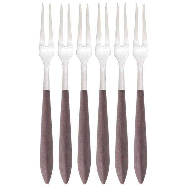 Ares Brushed Escargot Fork Set, Brown — Casa Bugatti