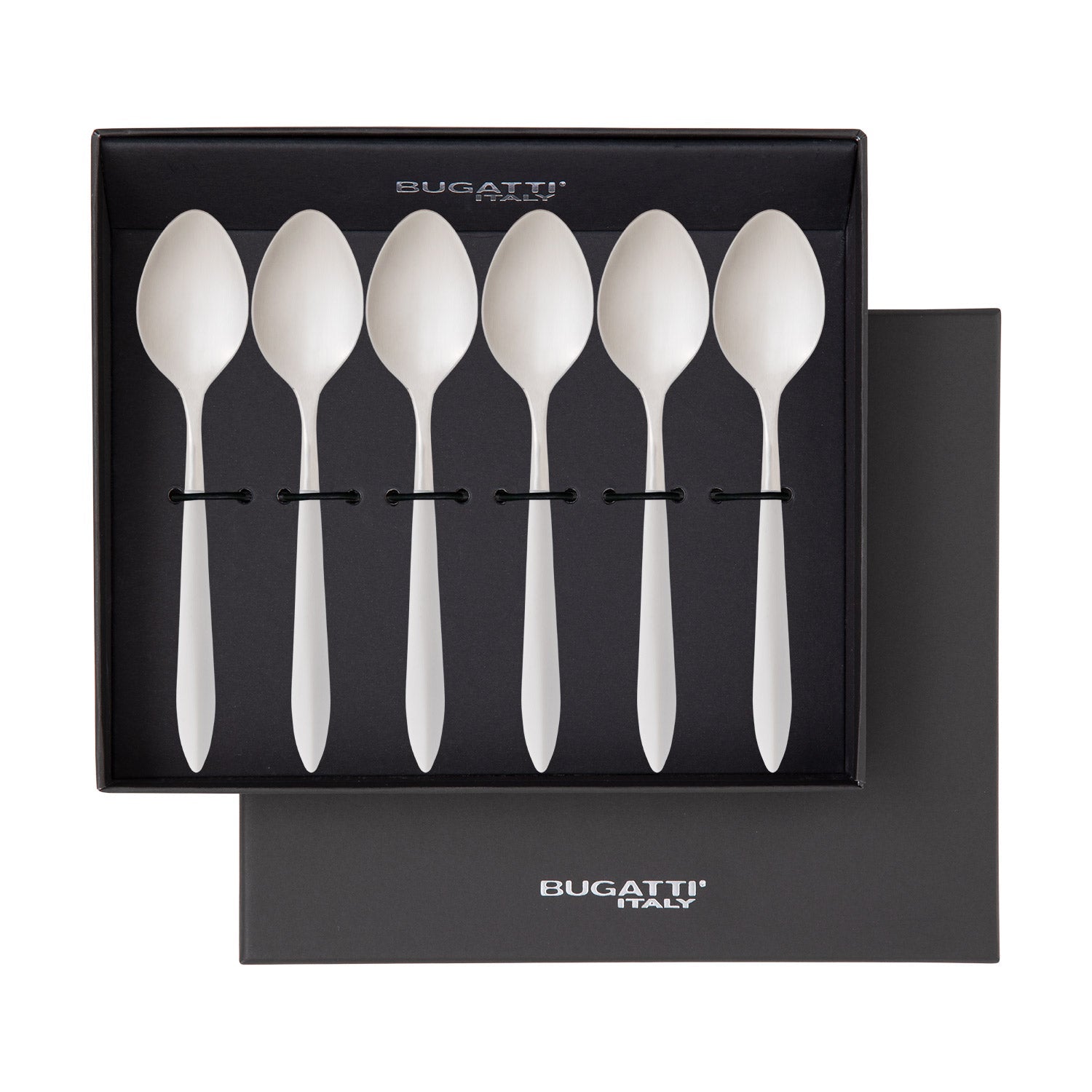 Ares Brushed Coffee Spoon Set - Ivory-Casa Bugatti USA