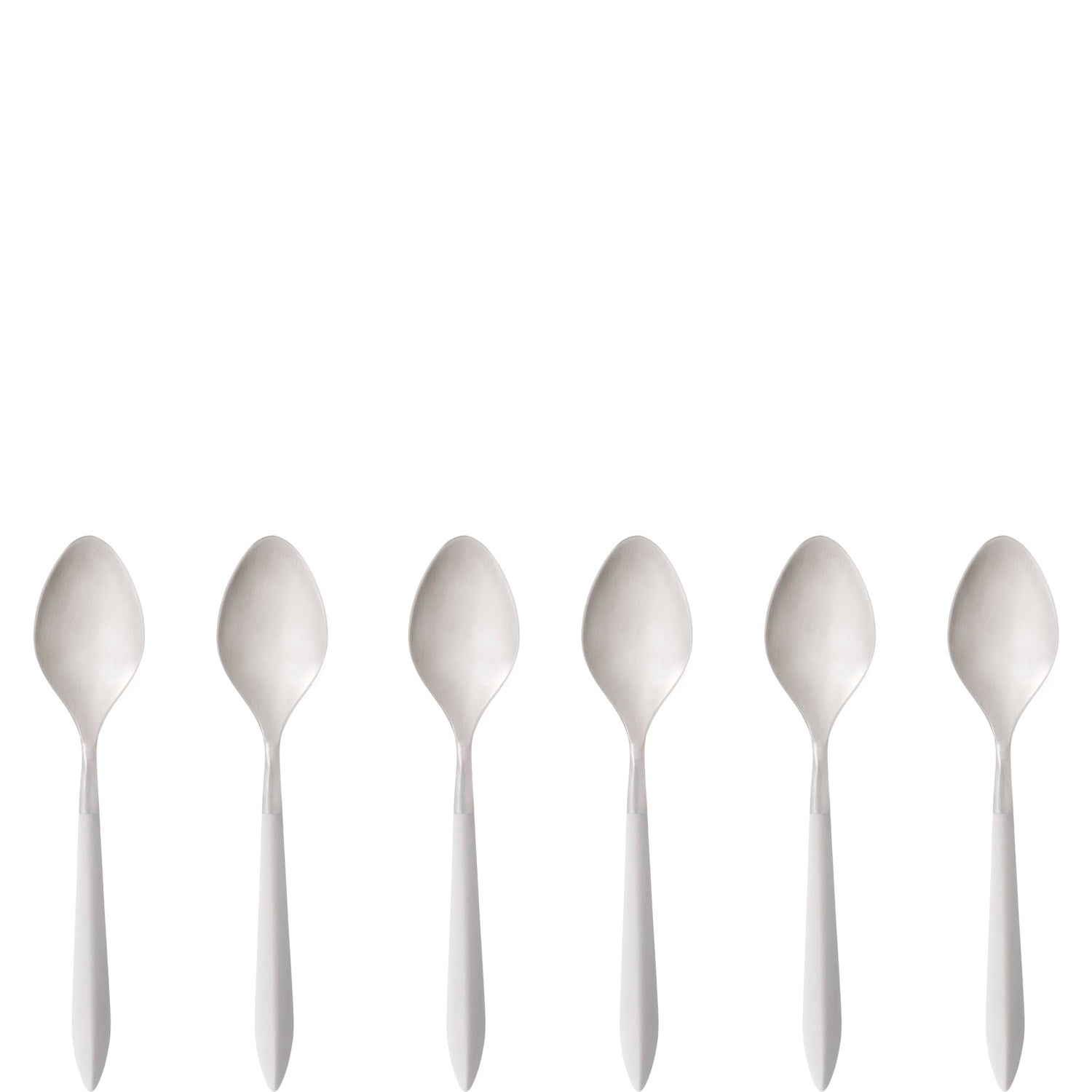 Ares Brushed Coffee Spoon Set - Ivory-Casa Bugatti USA