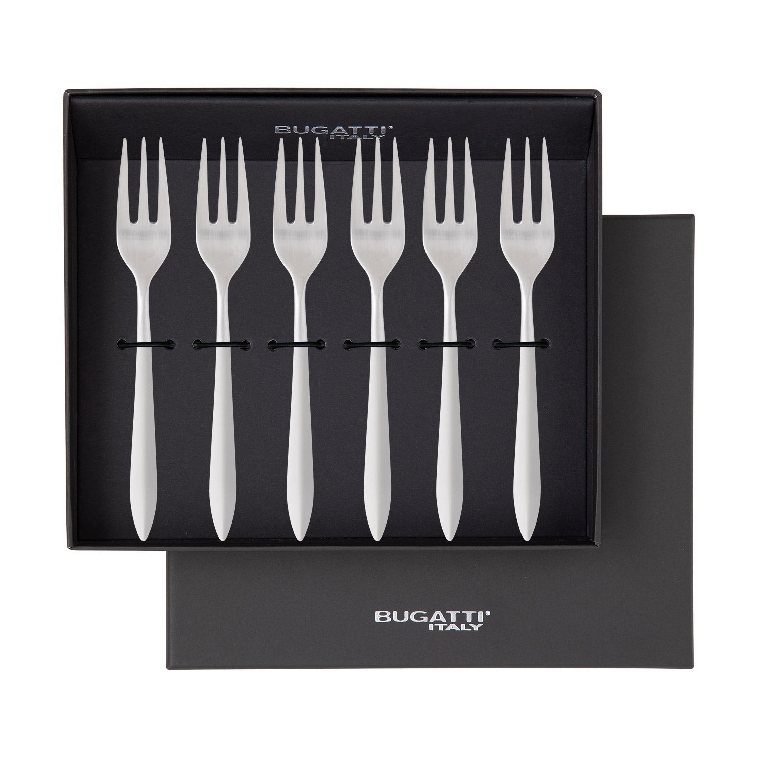 Ares Brushed Cocktail / Cake Fork Set - Ivory-Casa Bugatti USA