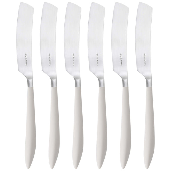 Ares Brushed Butter Knife Set - Ivory-Casa Bugatti USA