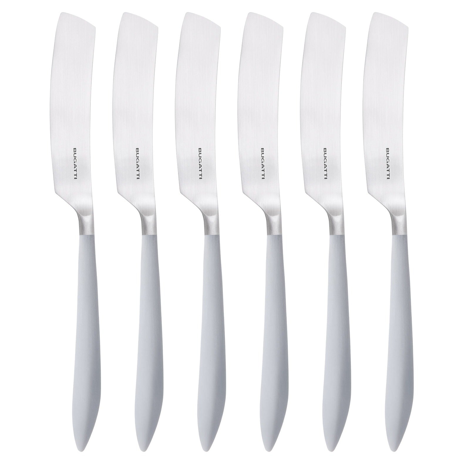 Ares Brushed Butter Knife Set, Gray — Casa Bugatti