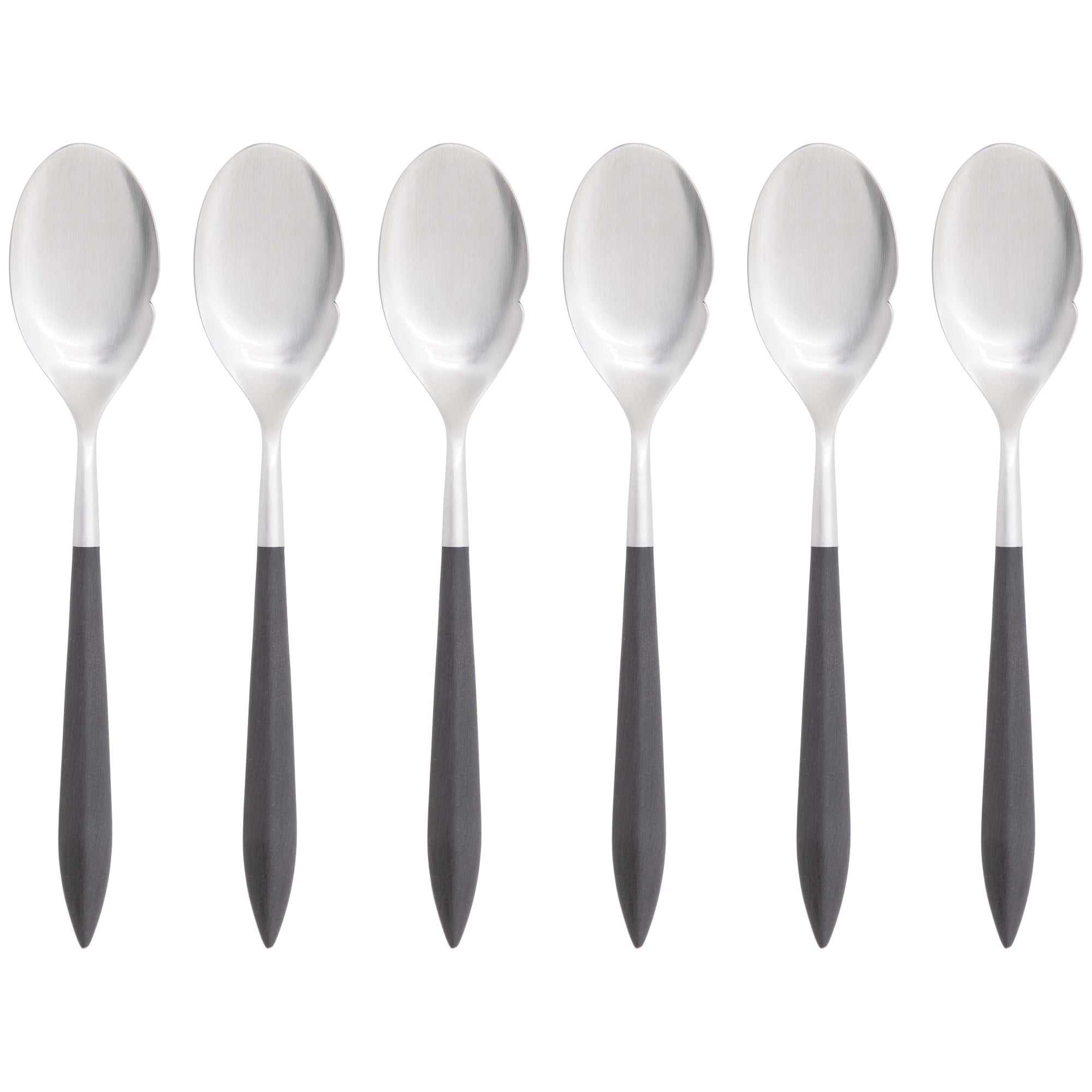 Ares Brushed Gourmet Spoon Set - Black-Casa Bugatti USA