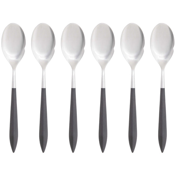 Ares Brushed Gourmet Spoon Set - Black-Casa Bugatti USA