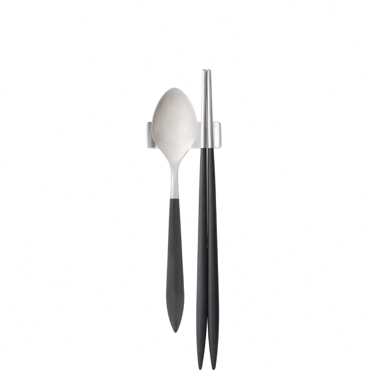 Ares Brushed Chopstick's Set for 1 Person - Black-Casa Bugatti USA