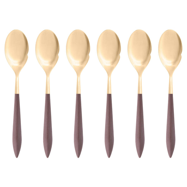 Ares Gold Gourmet Spoon Set, Brown — Casa Bugatti
