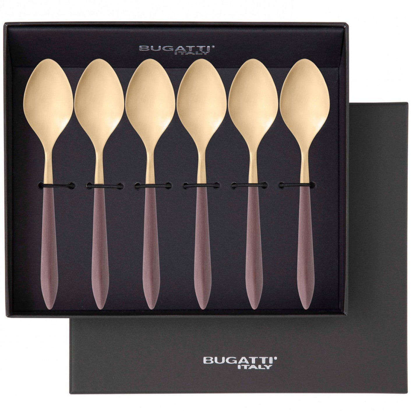 Ares Gold Coffee Spoon Set, Brown — Casa Bugatti