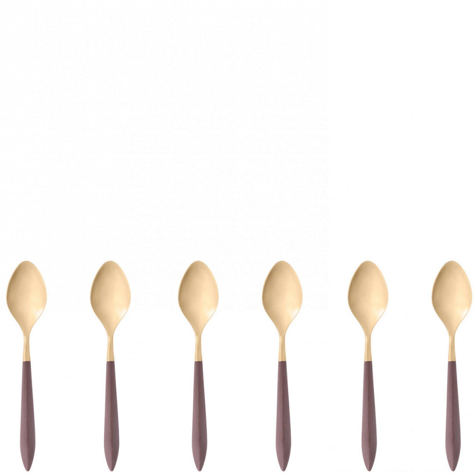 Ares Gold Moka Spoon Set, Brown — Casa Bugatti