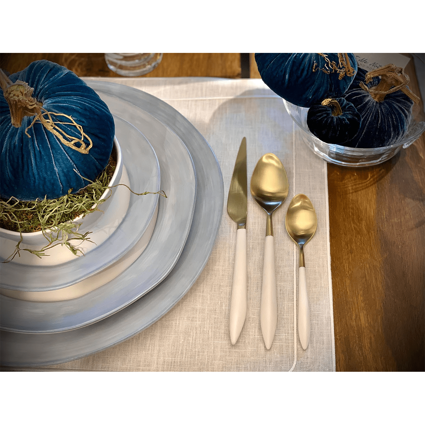 Ares Gold Moka Spoon Set ivory-Casa Bugatti USA