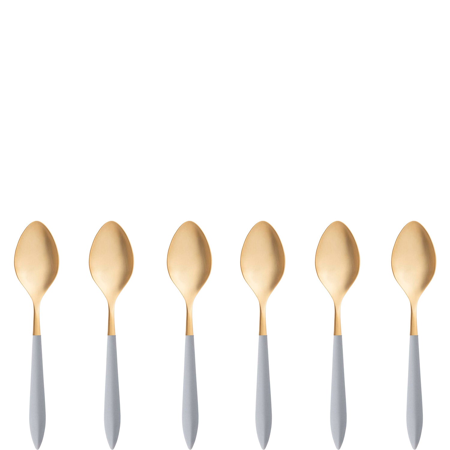 Ares Gold Coffee Spoon Set - Gray