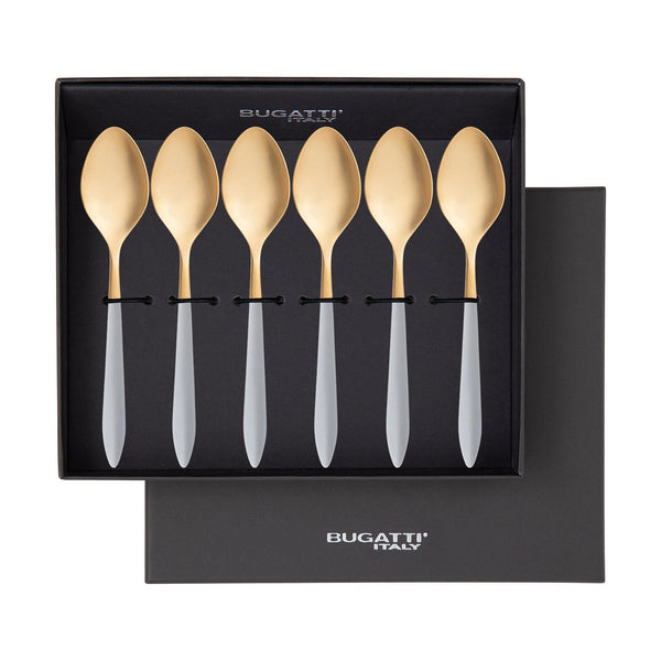 Ares Gold Coffee Spoon Set - Gray