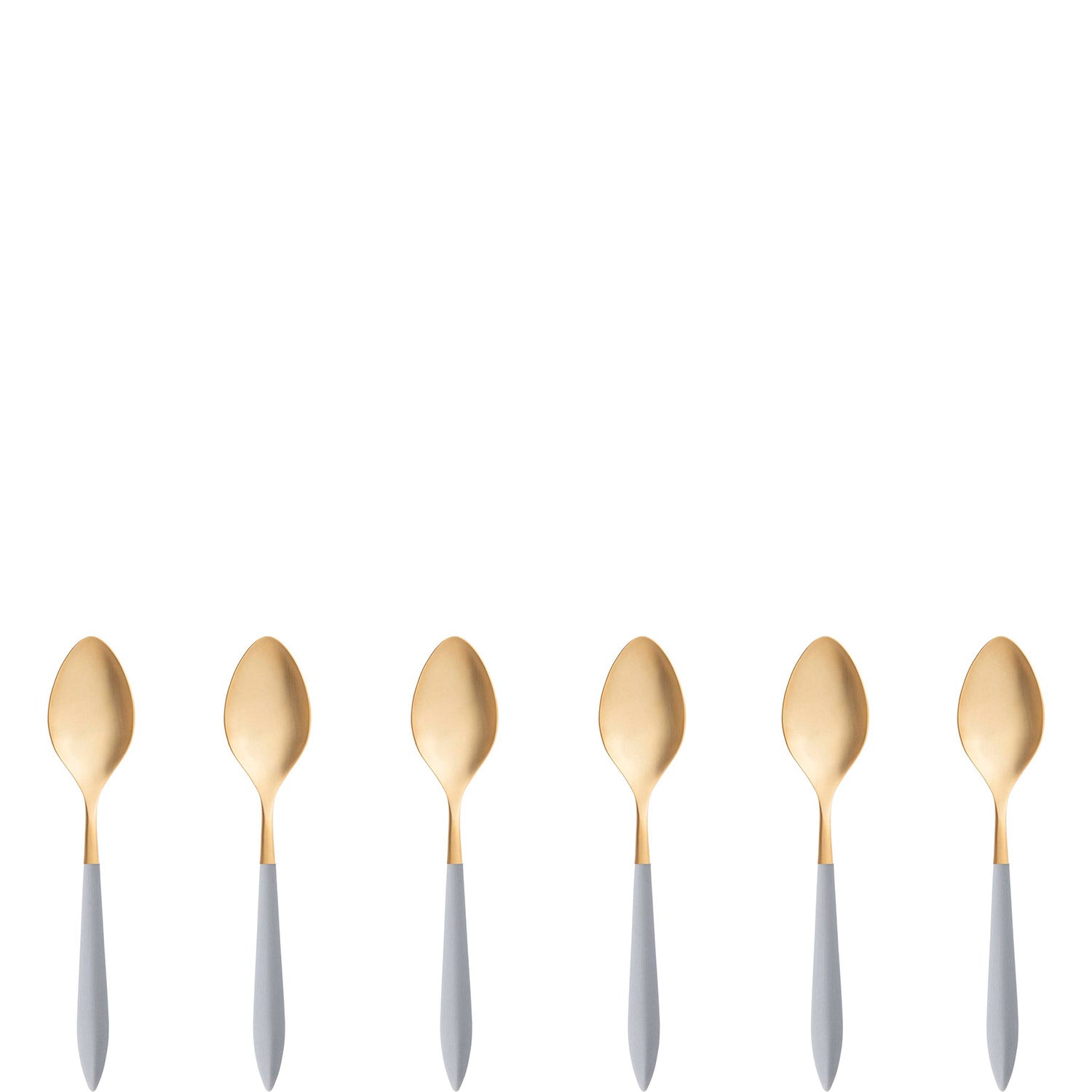 Ares Gold Moka Spoon Set - Gray
