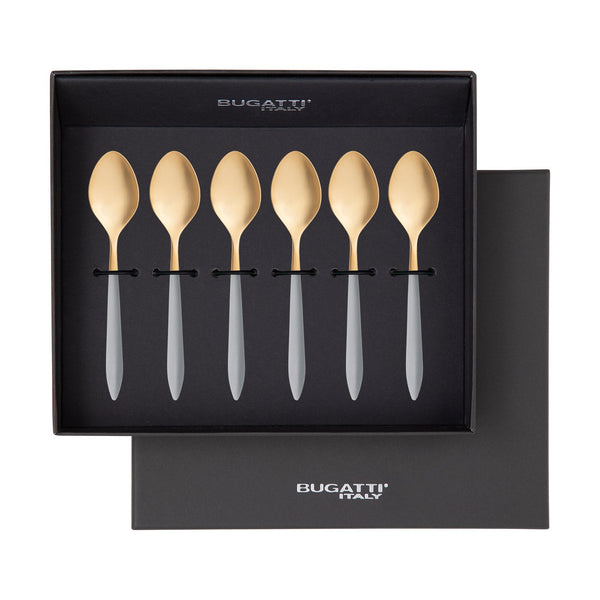 Ares Gold Moka Spoon Set - Gray