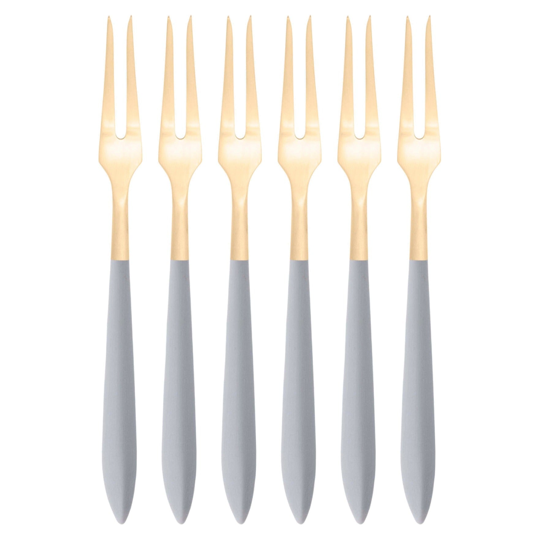 Ares Gold Escargot Fork Set, Gray — Casa Bugatti