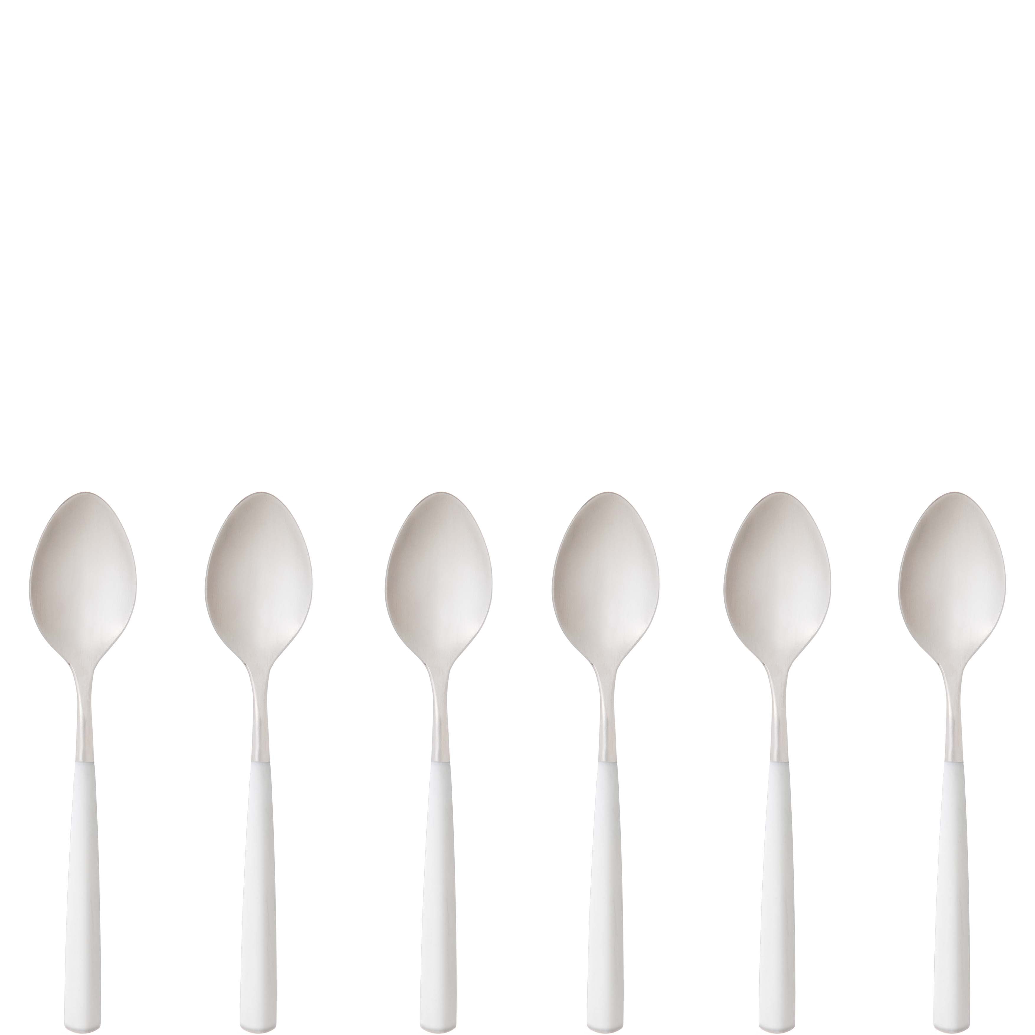Athena Coffee Spoon Set, Ivory Matte — Casa Bugatti