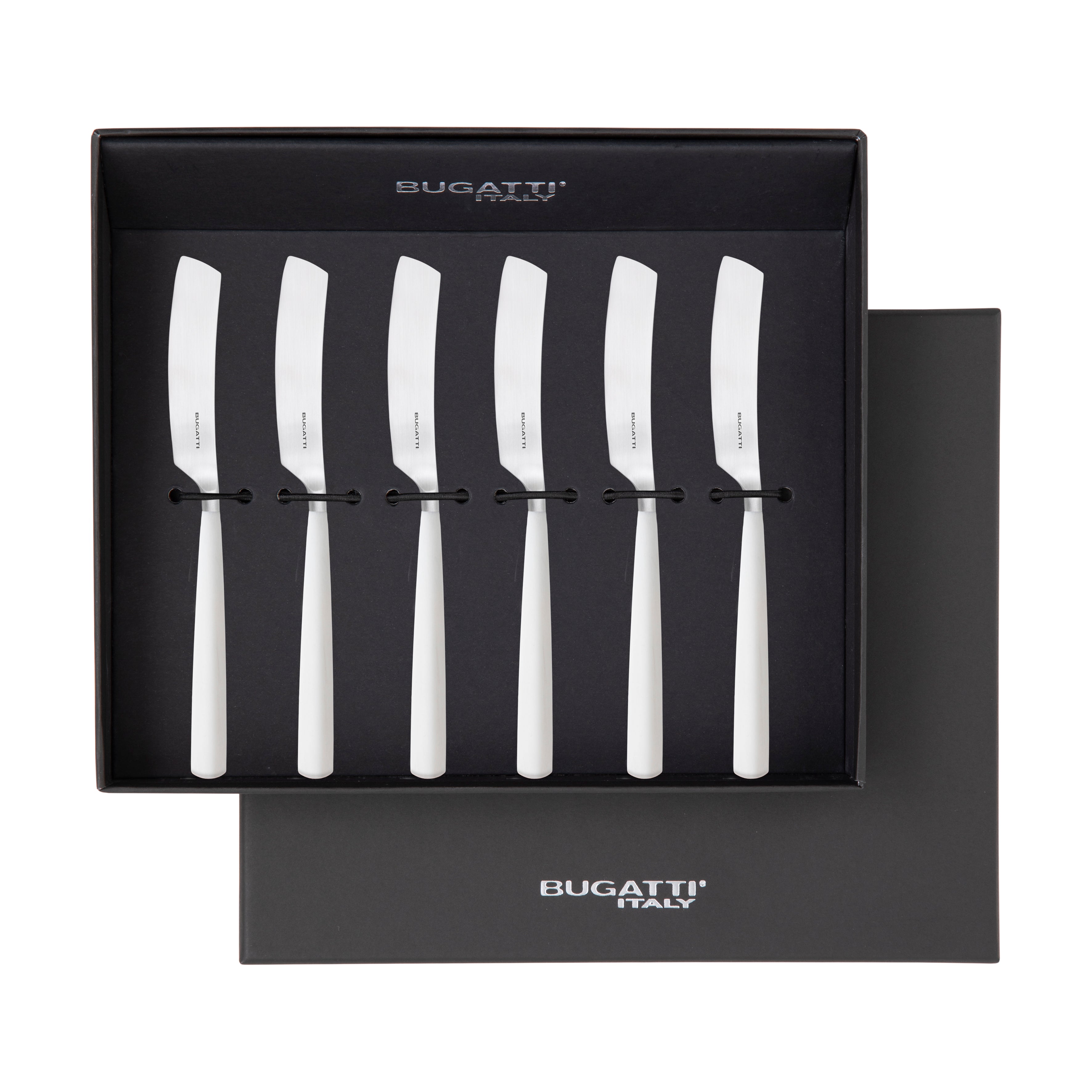 Athena Butter Knife Set, Ivory Matte — Casa Bugatti