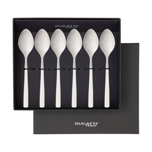 Athena Coffee Spoon Set, Ivory Pearl — Casa Bugatti