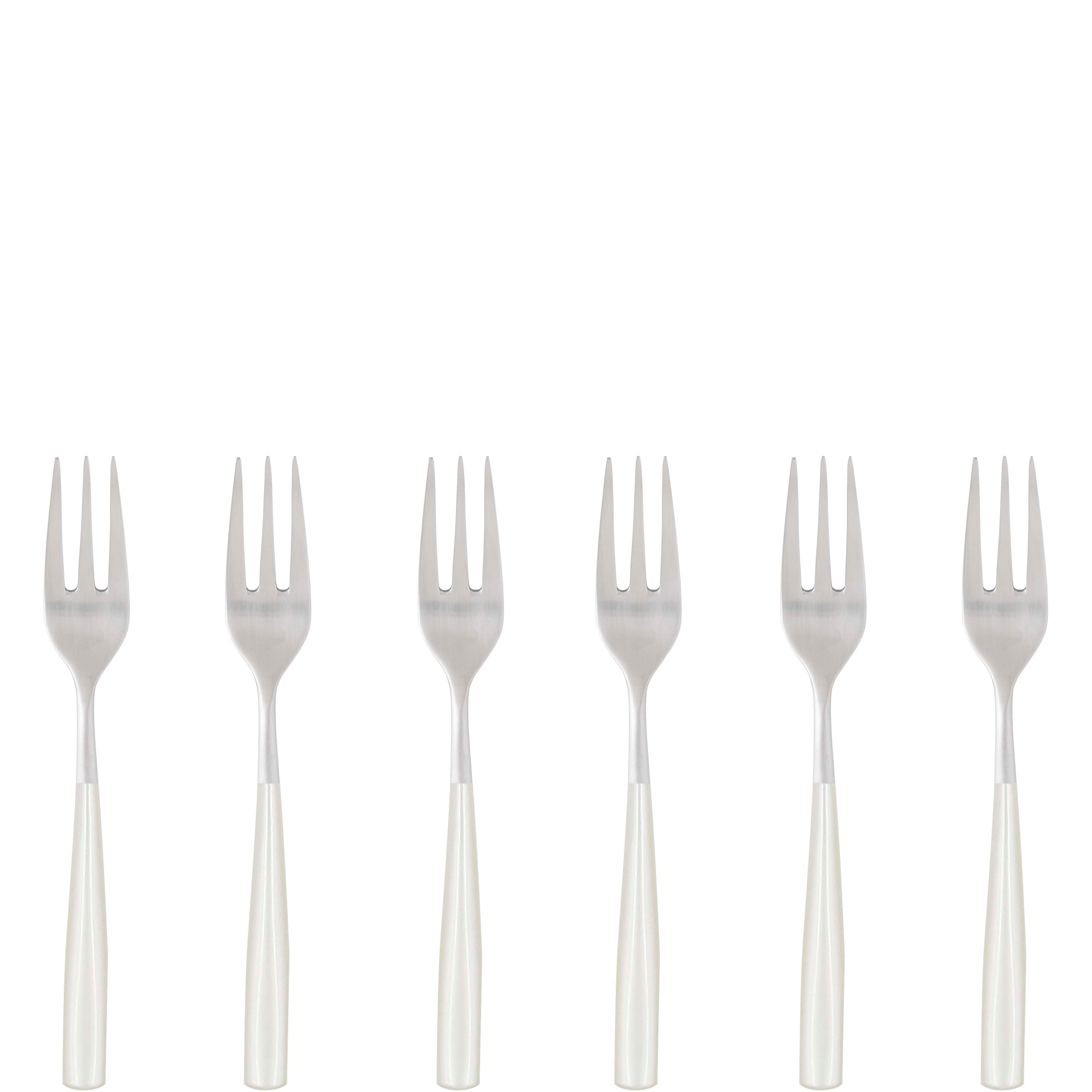 Athena Cocktail Fork Set, Ivory Pearl — Casa Bugatti