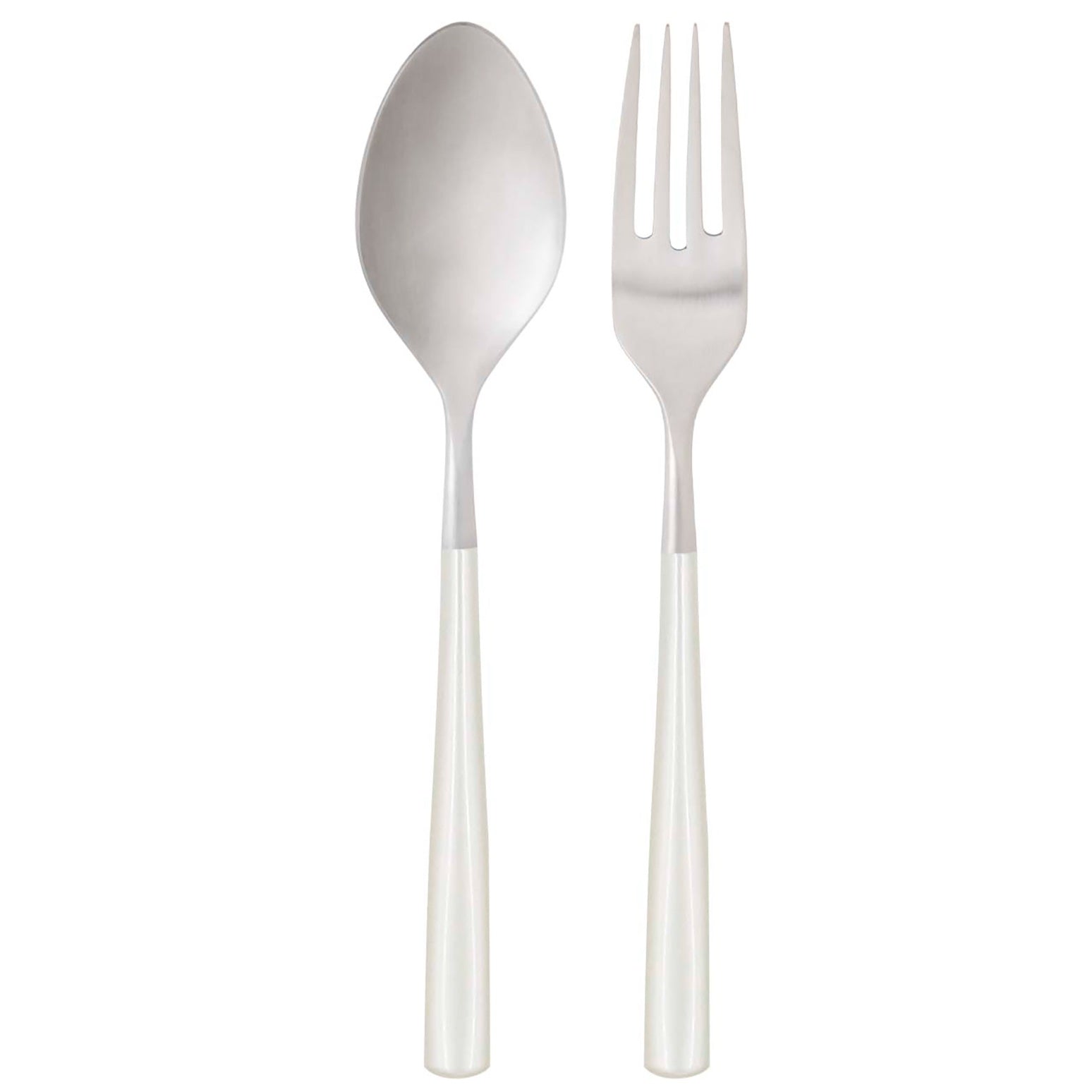 Athena 2 Piece Serving Set, Ivory Pearl — Casa Bugatti