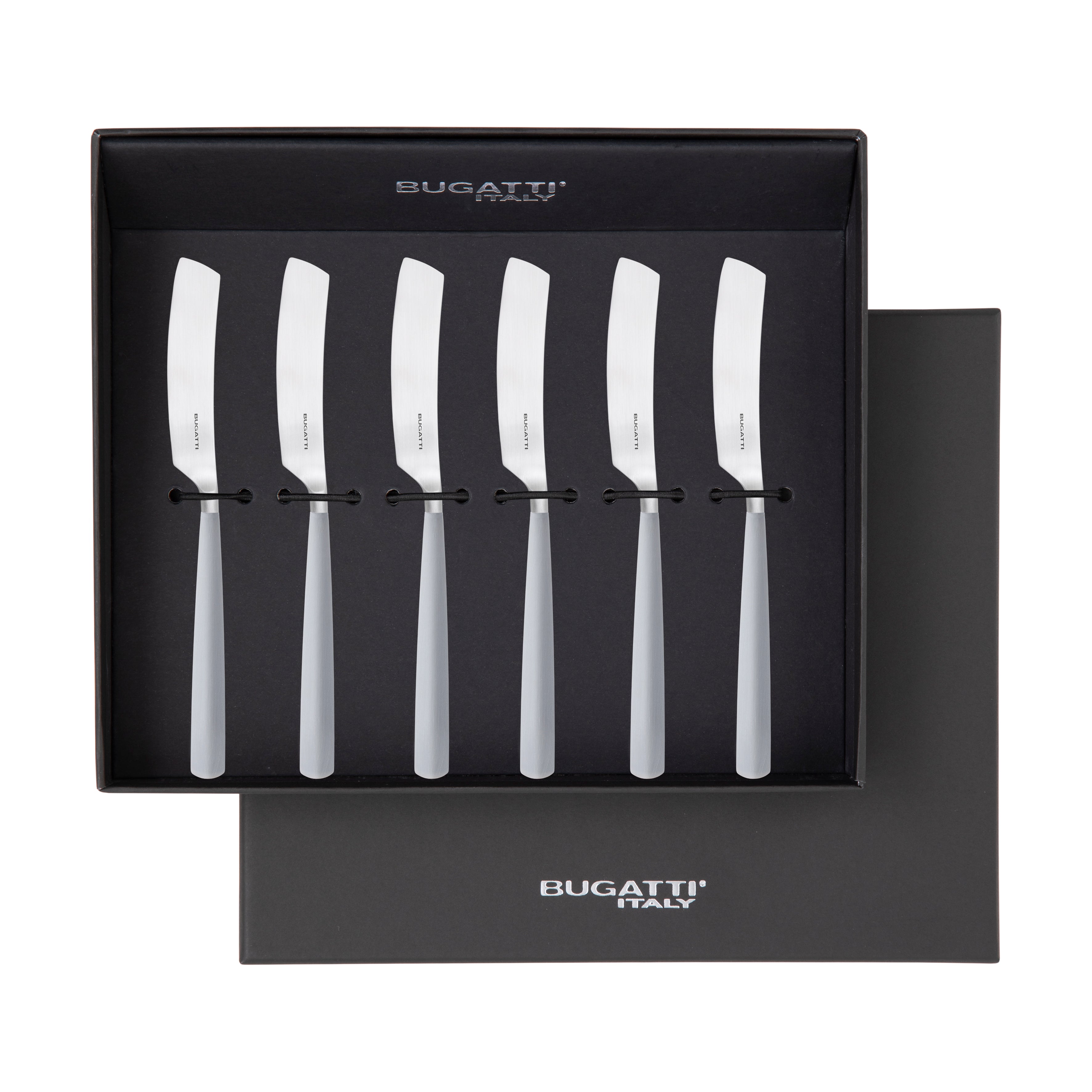 Athena Butter Knife Set, Gray Matte — Casa Bugatti