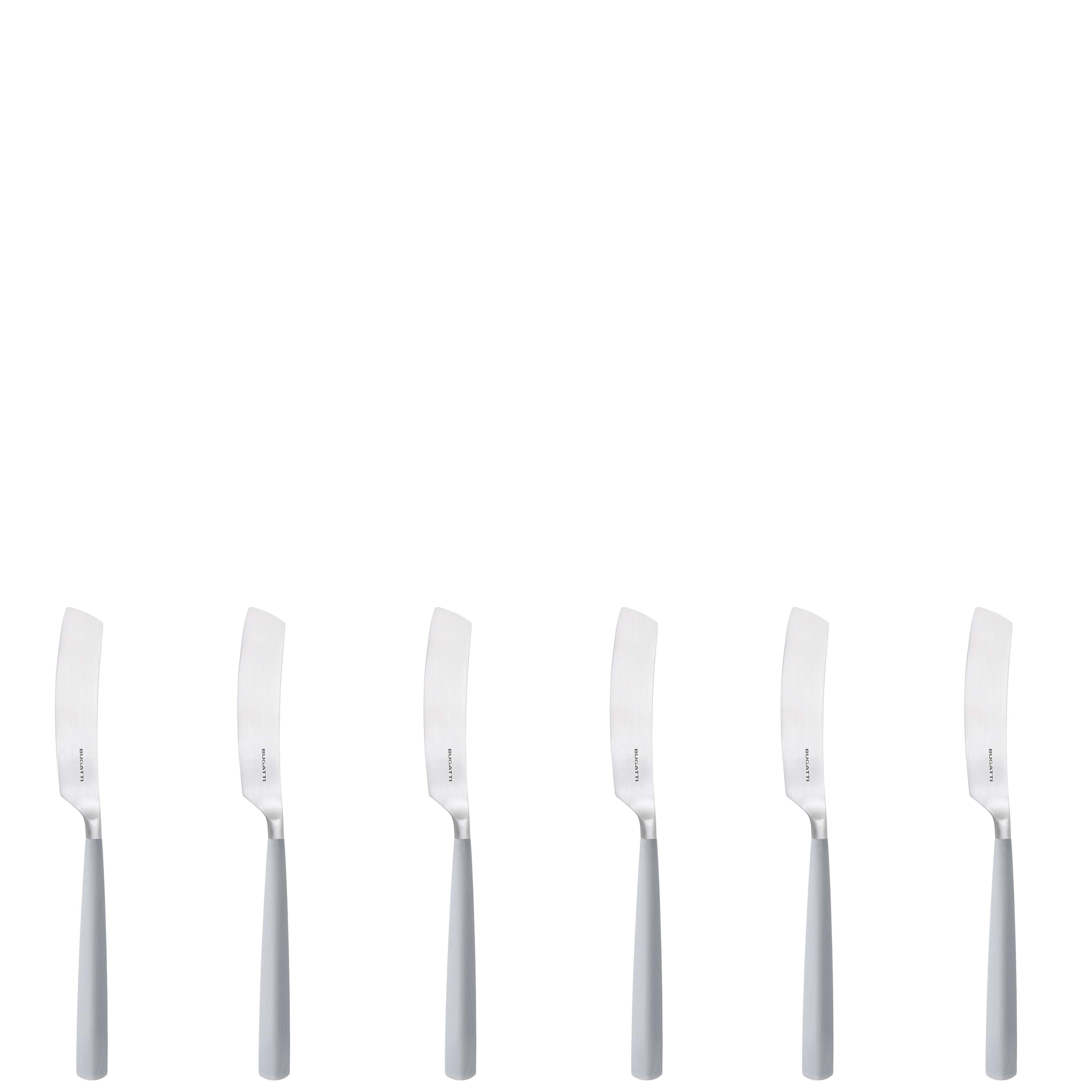 Athena Butter Knife Set, Gray Matte — Casa Bugatti