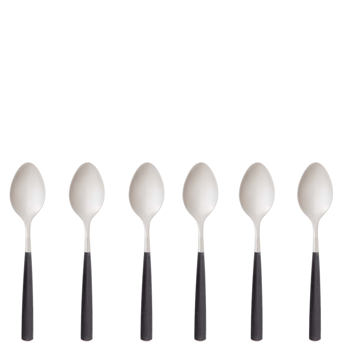 Athena Coffee Spoon Set, Black Matte — Casa Bugatti
